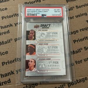 PSA 8 Stephen Curry ‘09 Upper Deck Draft Edition RC No. D-MFC